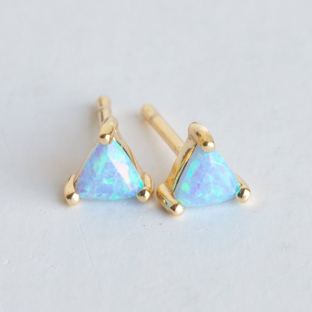 Opal energy earrings
